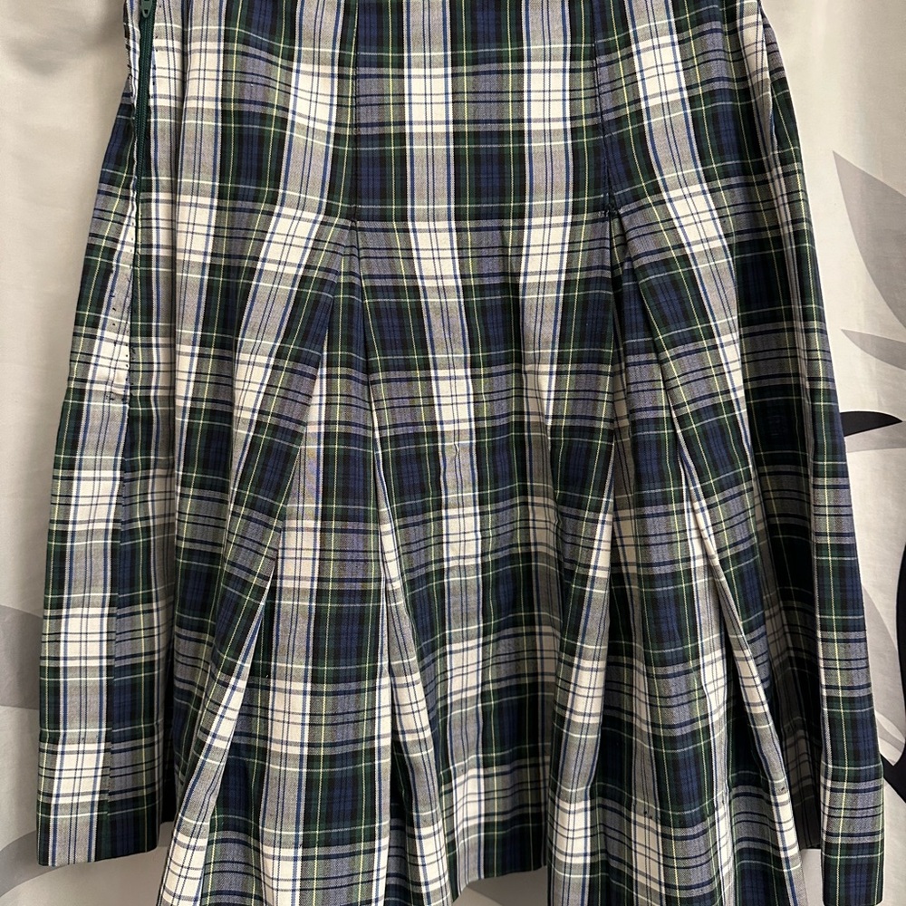 Plaid Pleated Skirt 90s vintage school uniform - Picture 2 of 5